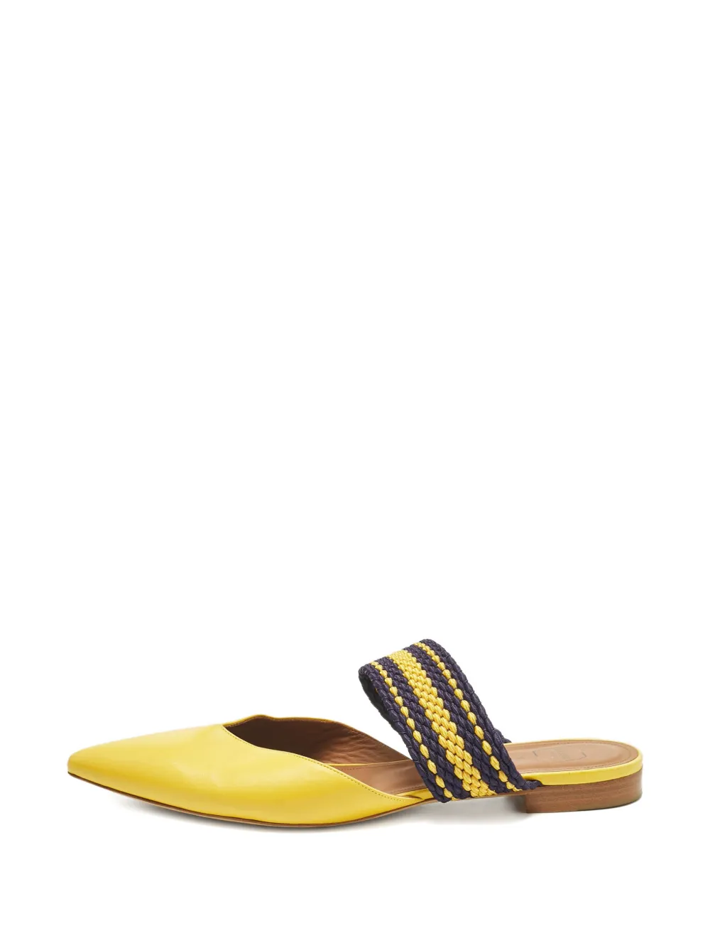 Malone Souliers leather pointed mules - Giallo