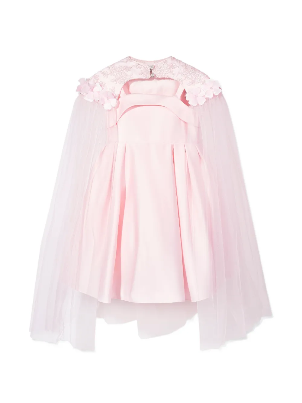 Dress & Fleur floral-appliqué dress - Rosa