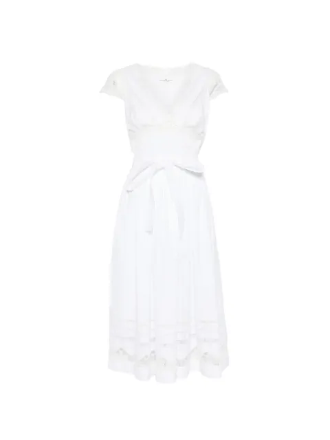 Ermanno Scervino lace-details V-neck midi dress