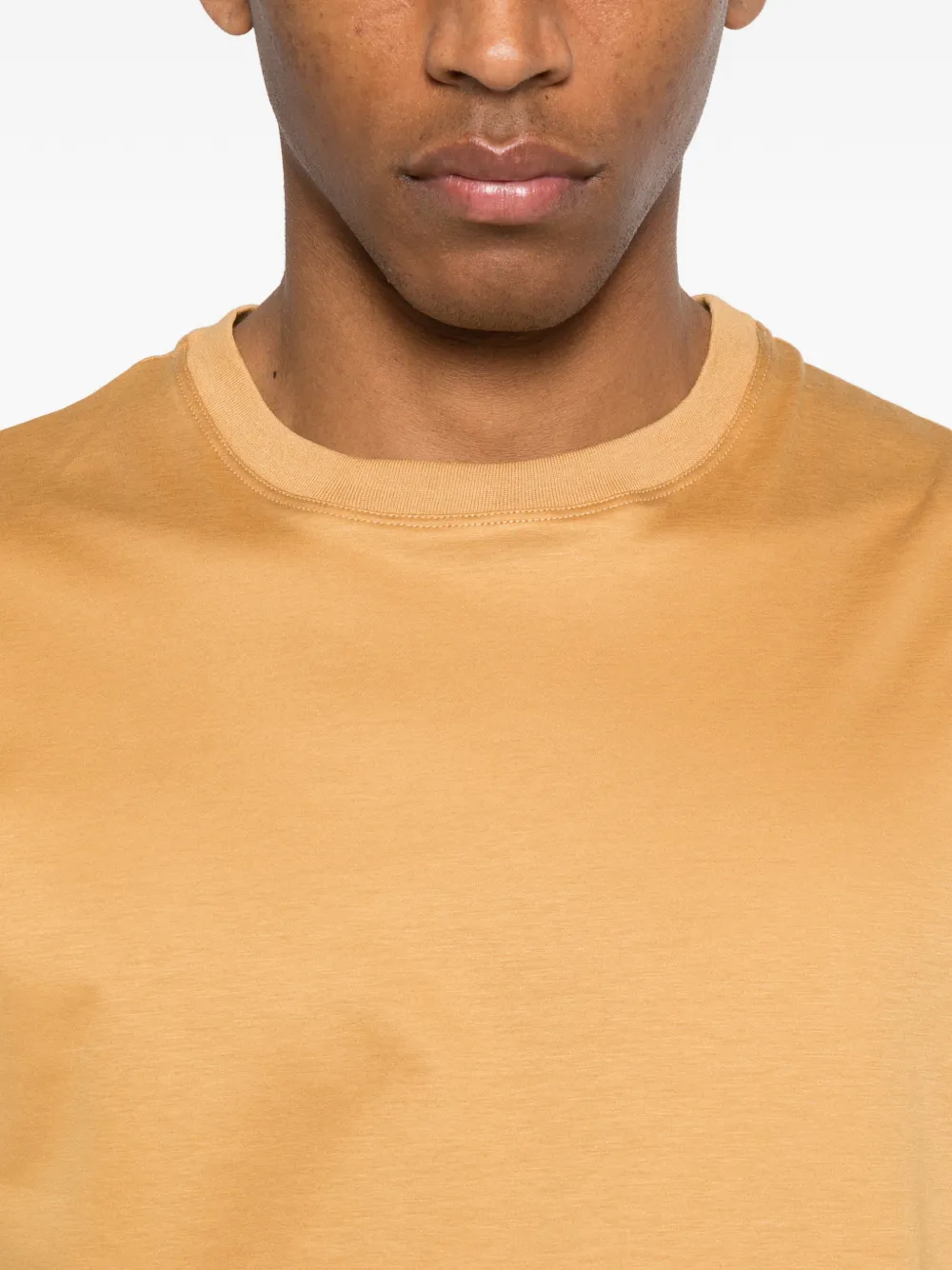 Kiton T-shirt met ronde hals Geel
