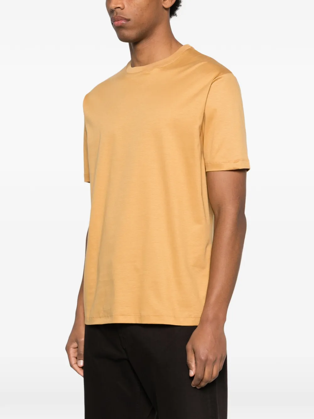  Kiton Crew-neck T-shirt - Yellow 
