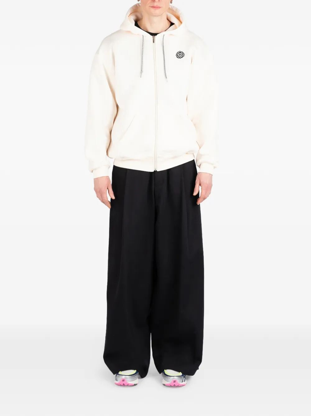 Société Anonyme Hoodie met rits Wit