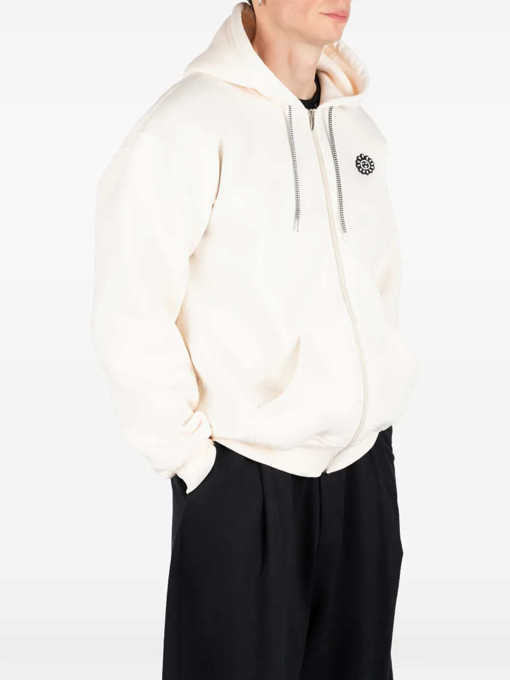 Société Anonyme Hoodie met rits Wit