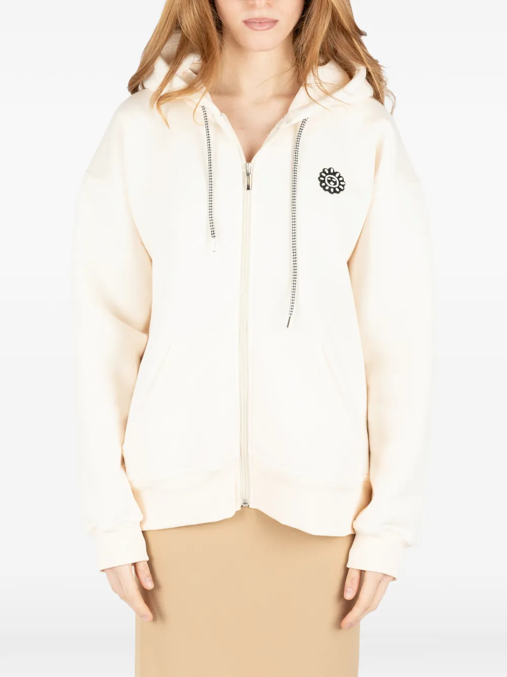 Société Anonyme Hoodie met rits Wit