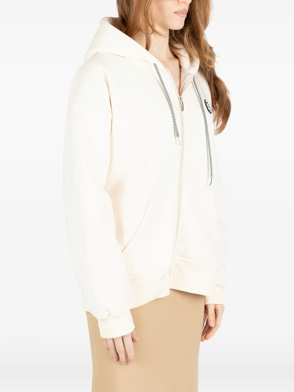 Société Anonyme Hoodie met rits Wit
