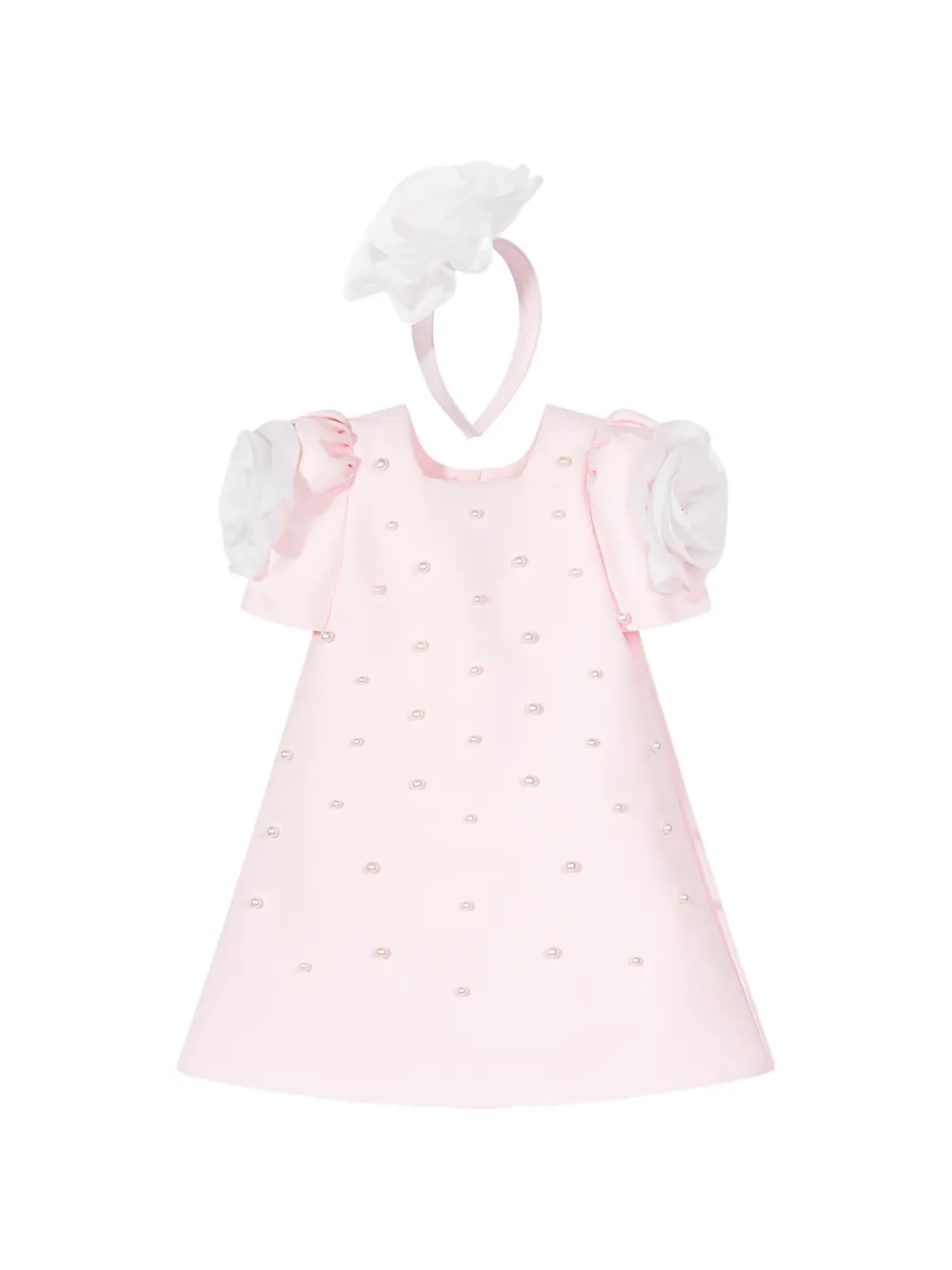 Dress & Fleur rose-embellished dress set - Rosa