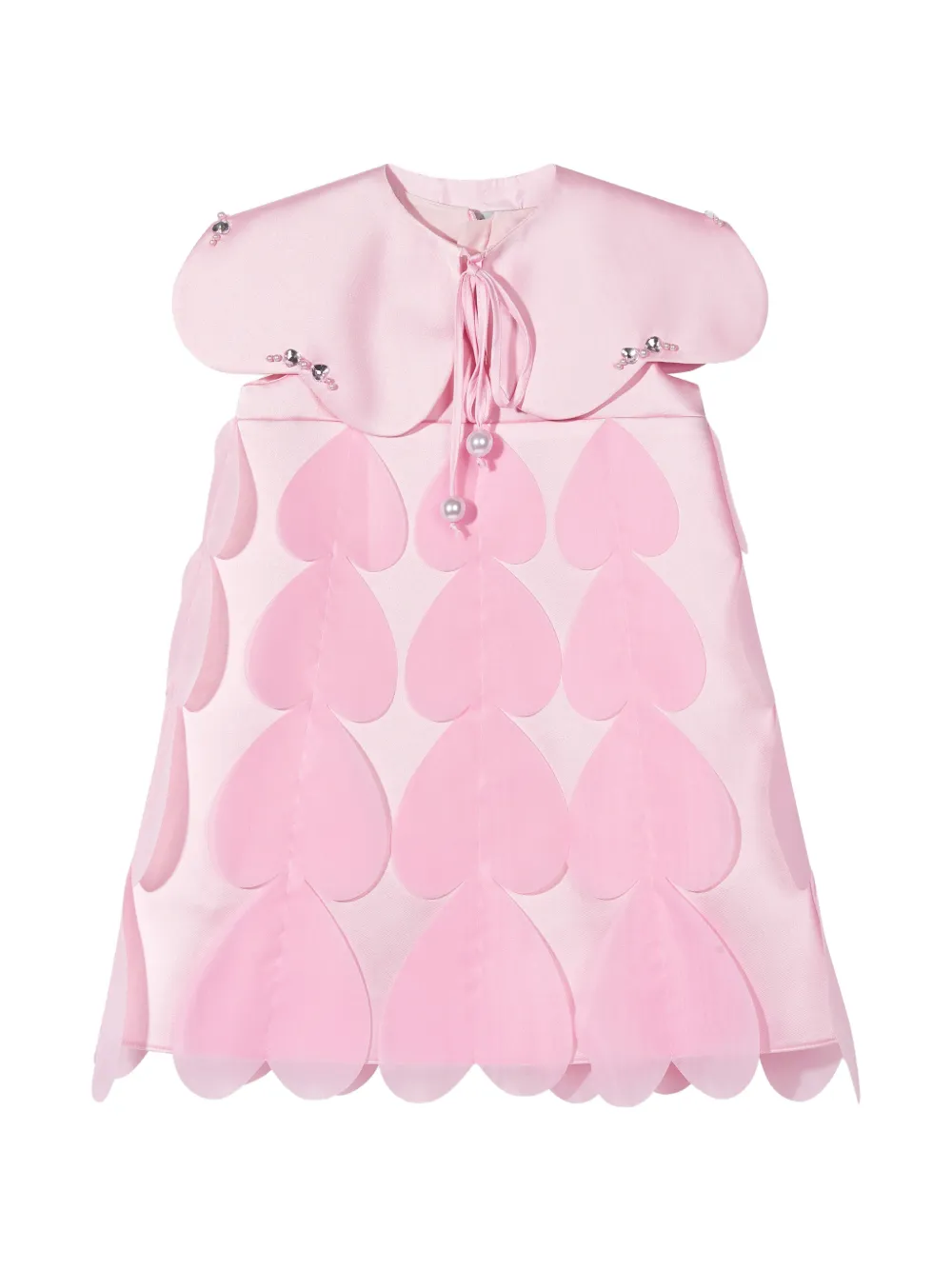 Dress & Fleur heart-appliqué dress - Rosa