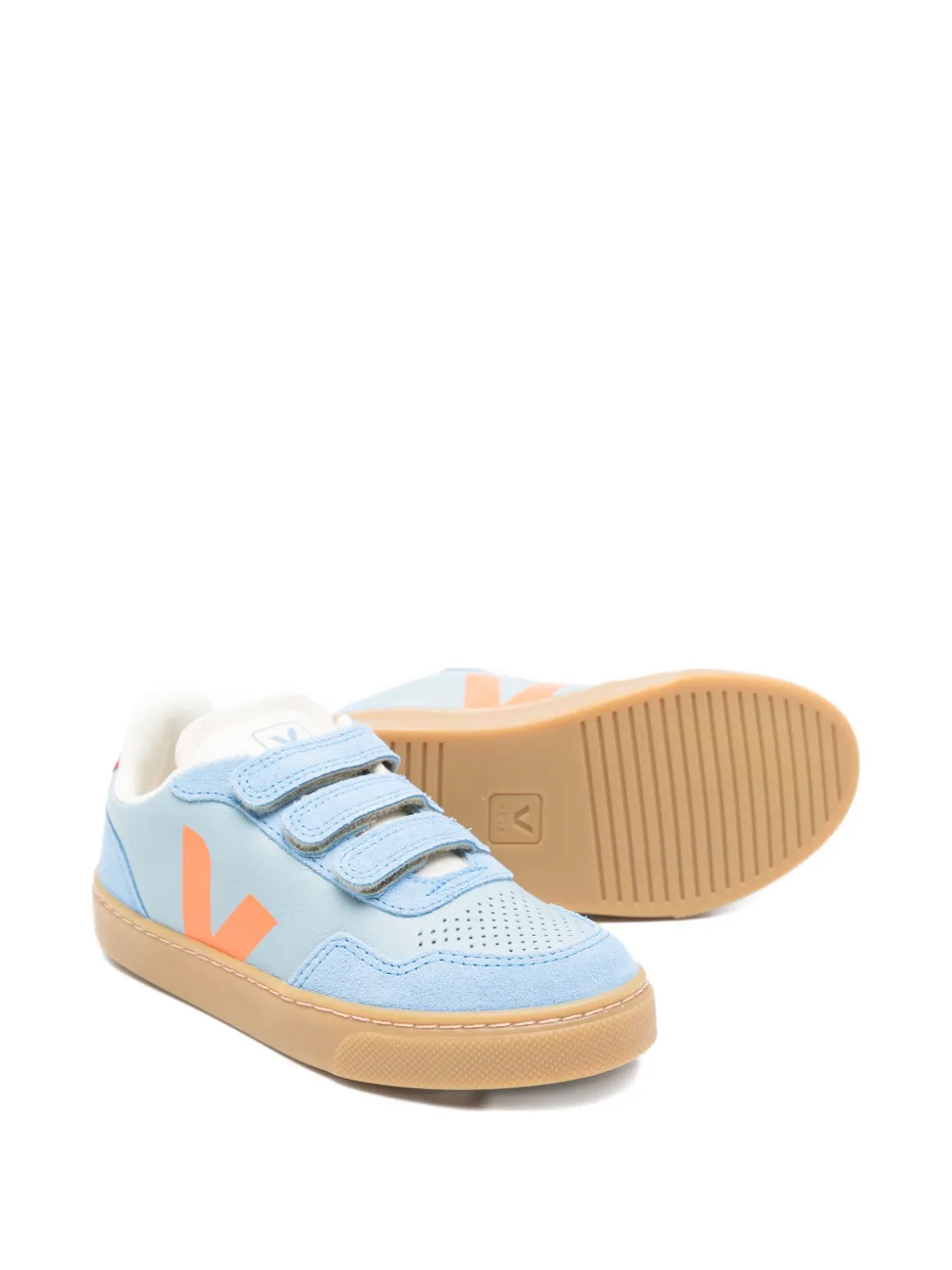 VEJA Kids V-90 sneakers met klittenband Blauw