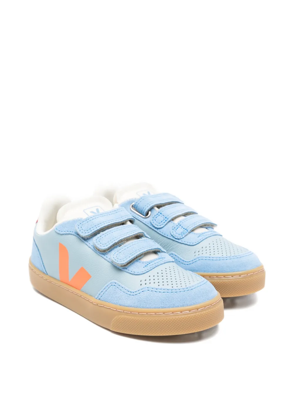 VEJA Kids V-90 touch-strap sneakers - Blu
