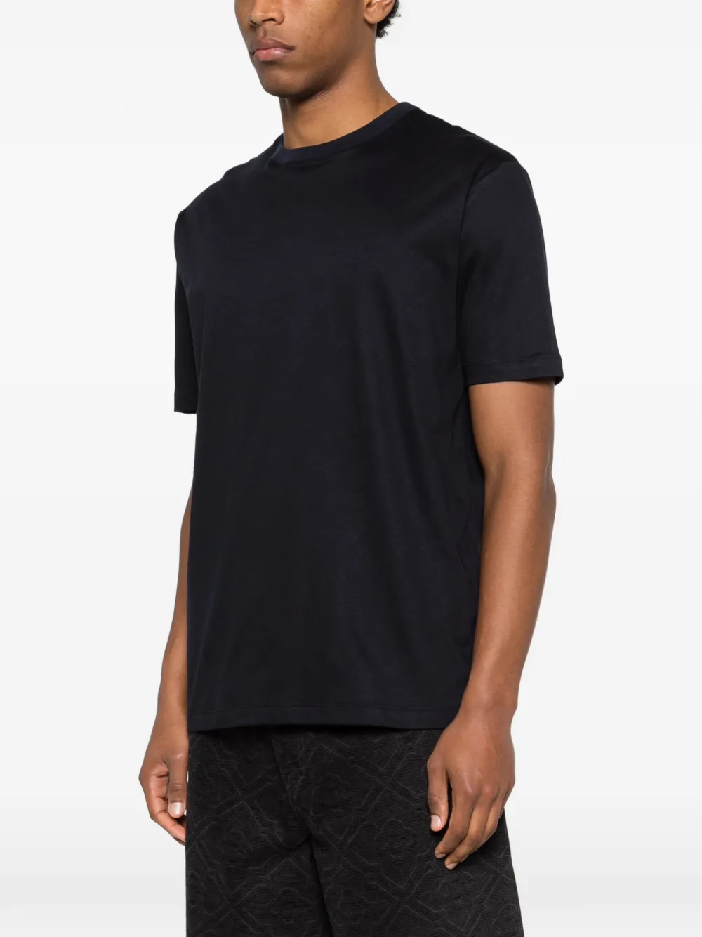  Kiton Crew-neck T-shirt - Blue 