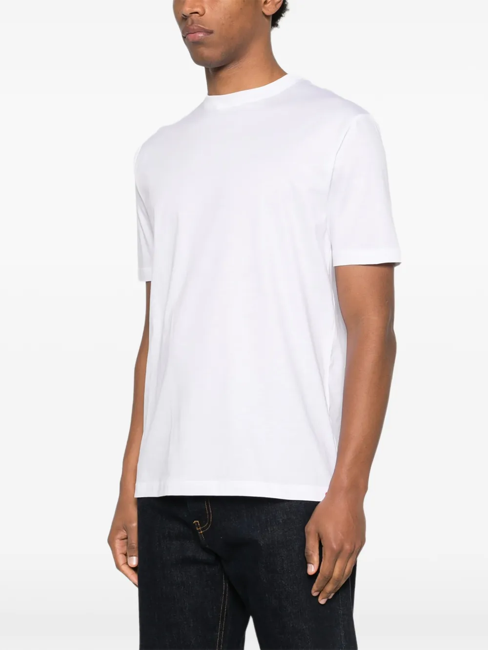  Kiton Crew-neck T-shirt - White 