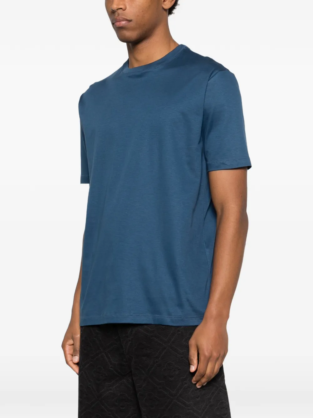  Kiton Crew-neck T-shirt - Blue 