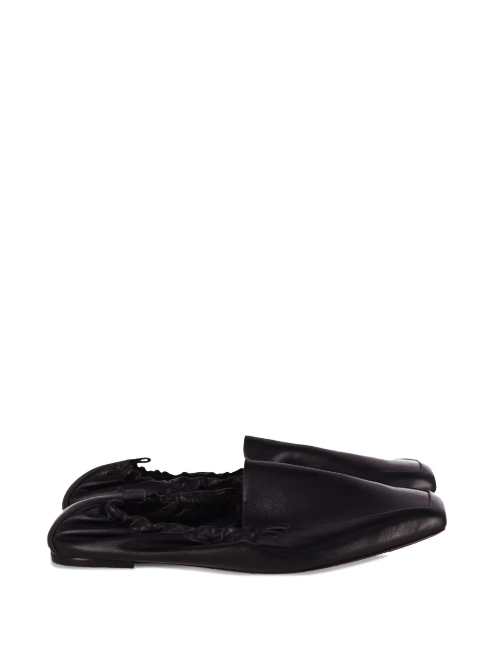Porte & Paire leather ballet flats - Schwarz