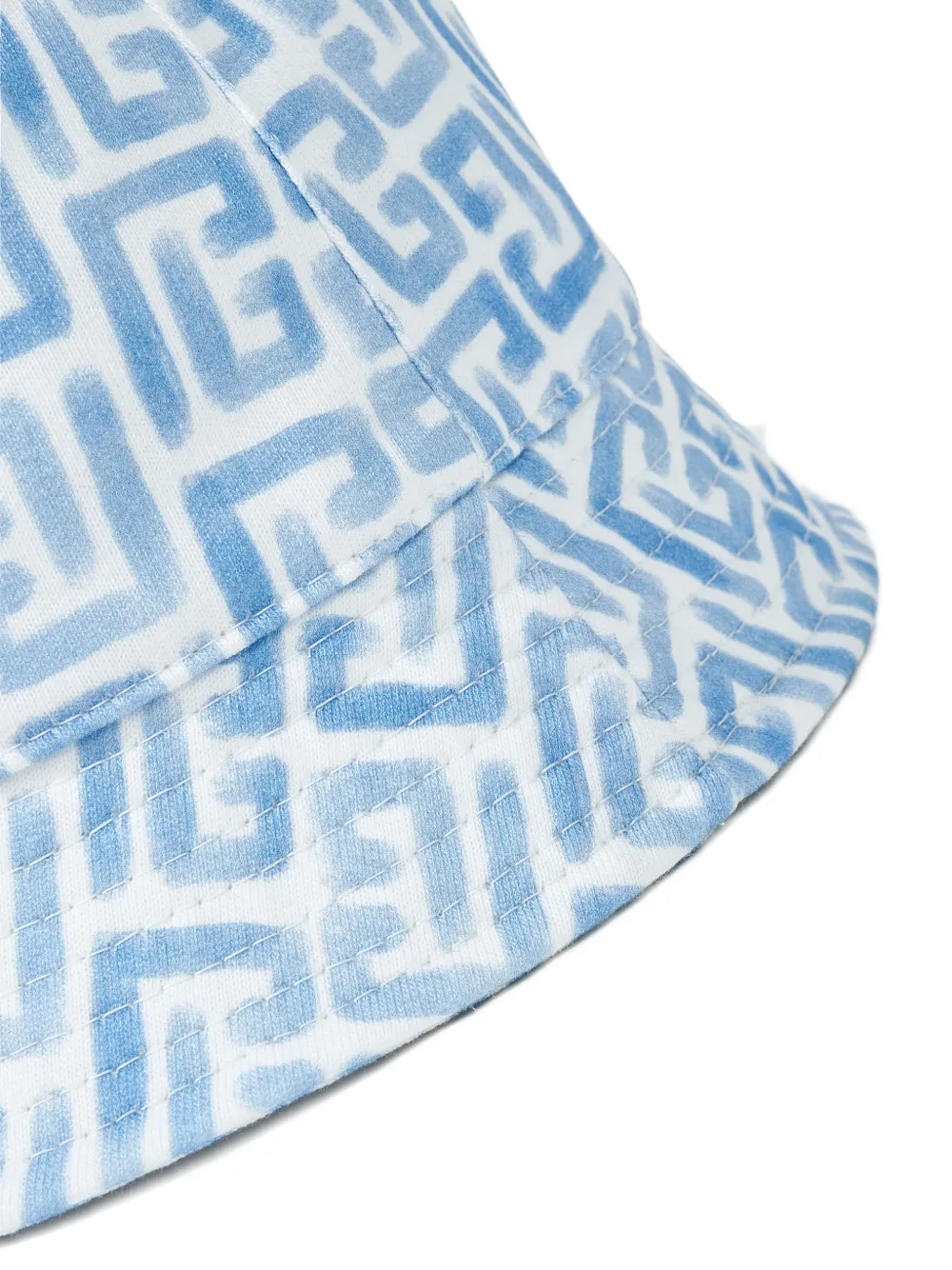 Balmain Kids Vissershoed met monogramprint Wit