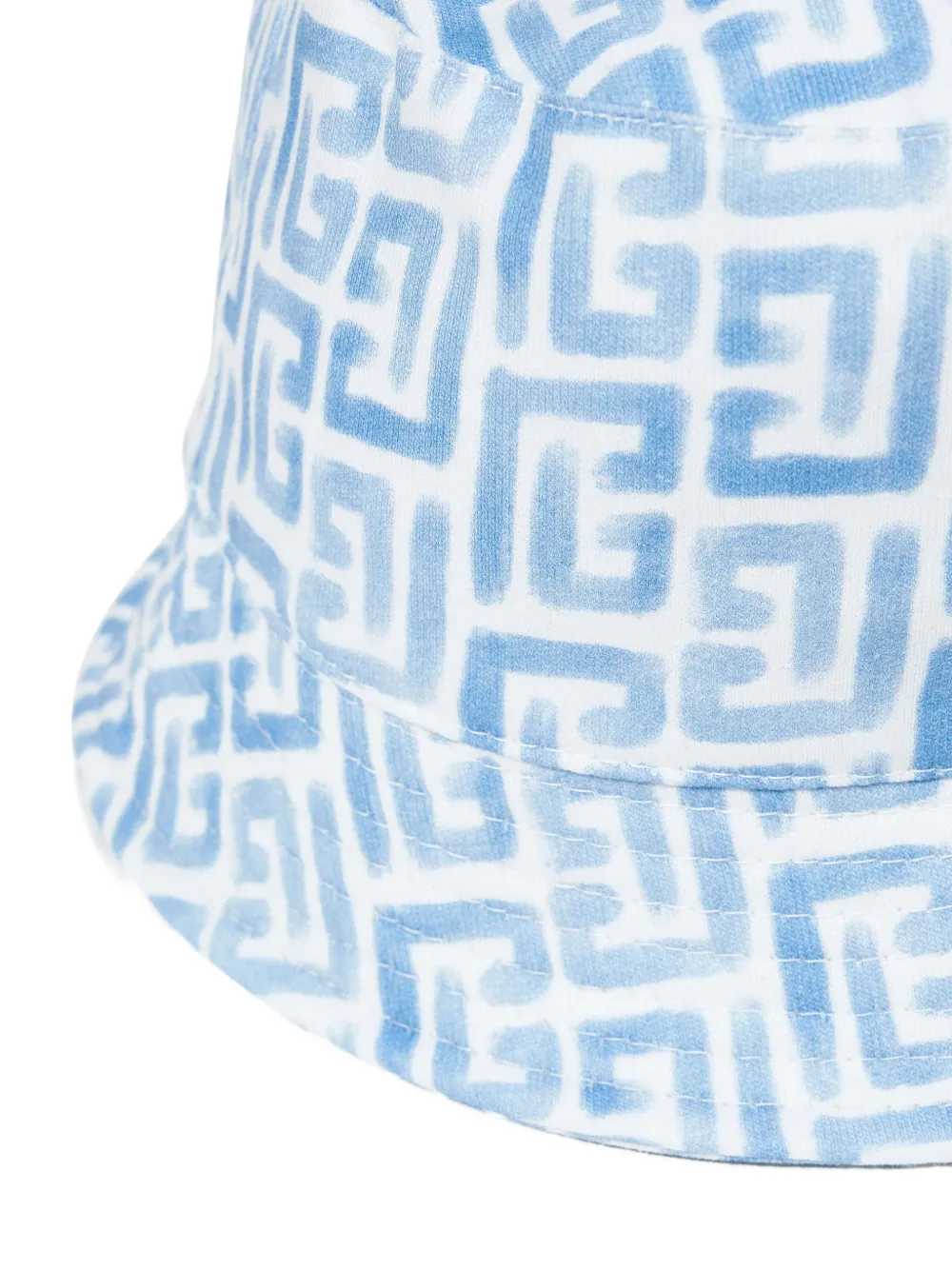 Balmain Kids Vissershoed met monogramprint Wit