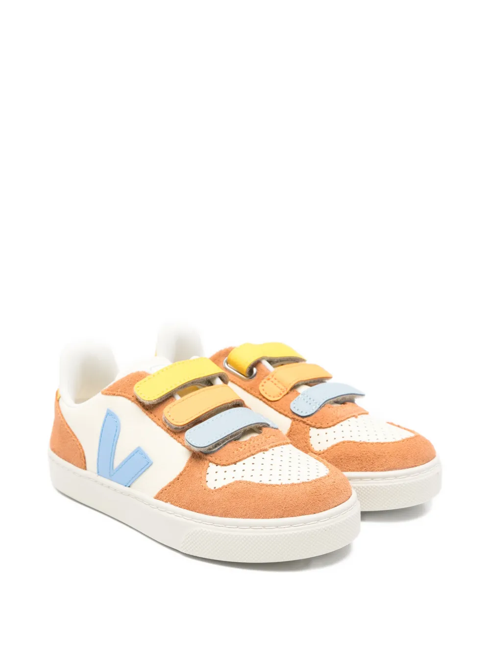 VEJA Kids V-10 touch-strap sneakers - Toni neutri