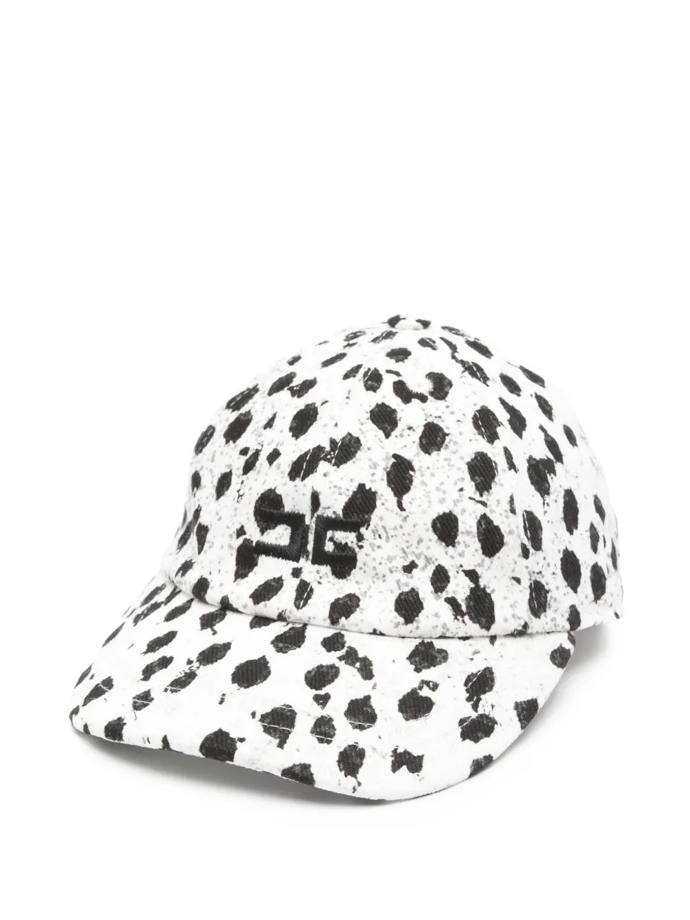 Elisabetta Franchi La Mia Bambina logo-detail print cap - Bianco