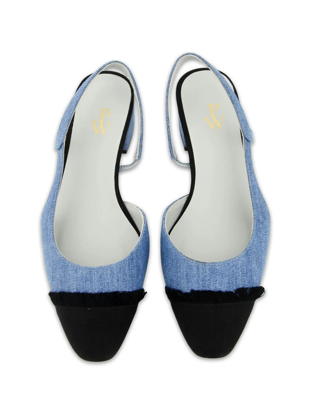 Paul Warmer Loulou Sling Jeans pumps Blauw