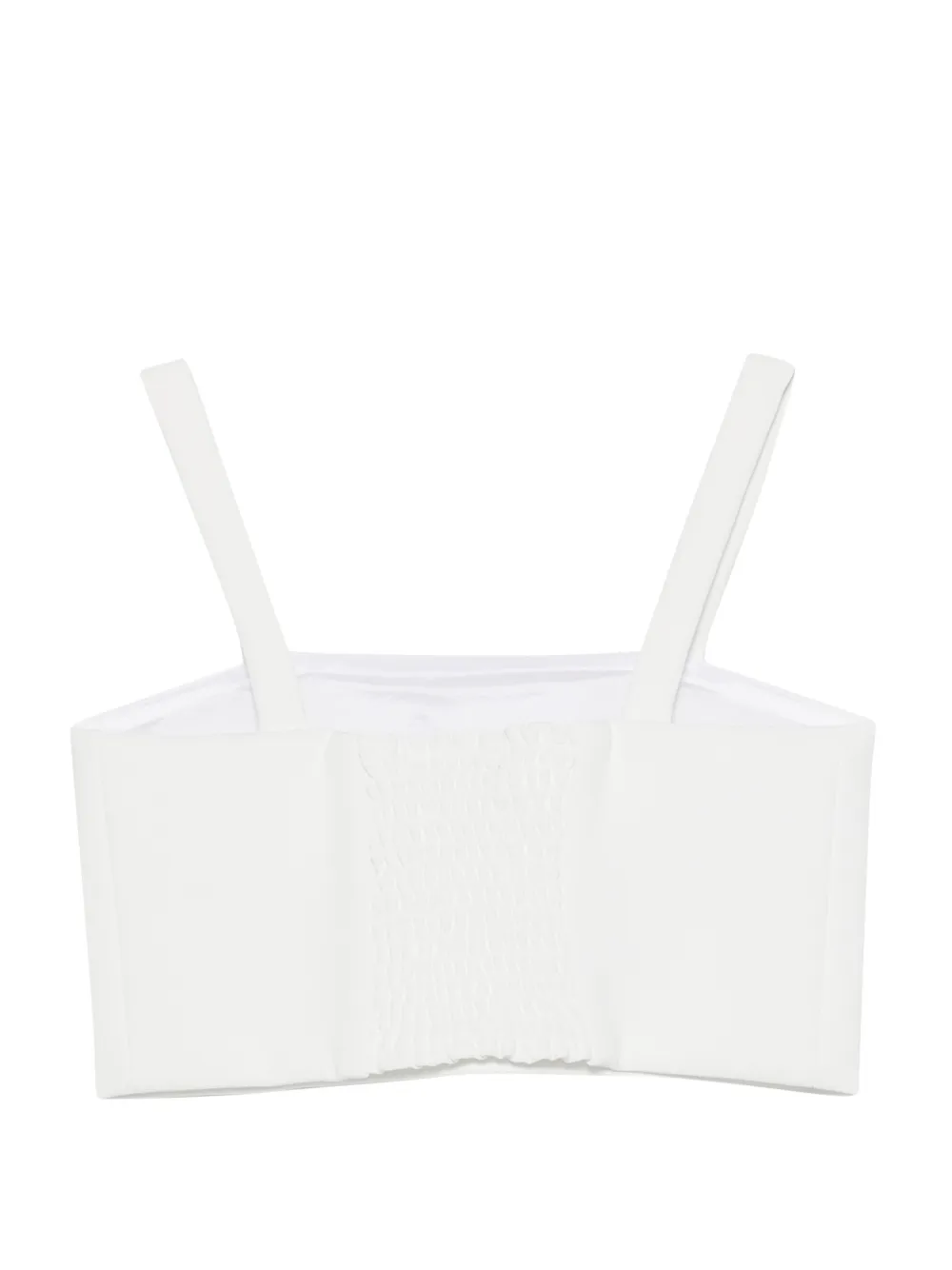Elisabetta Franchi La Mia Bambina Mouwloze top Wit