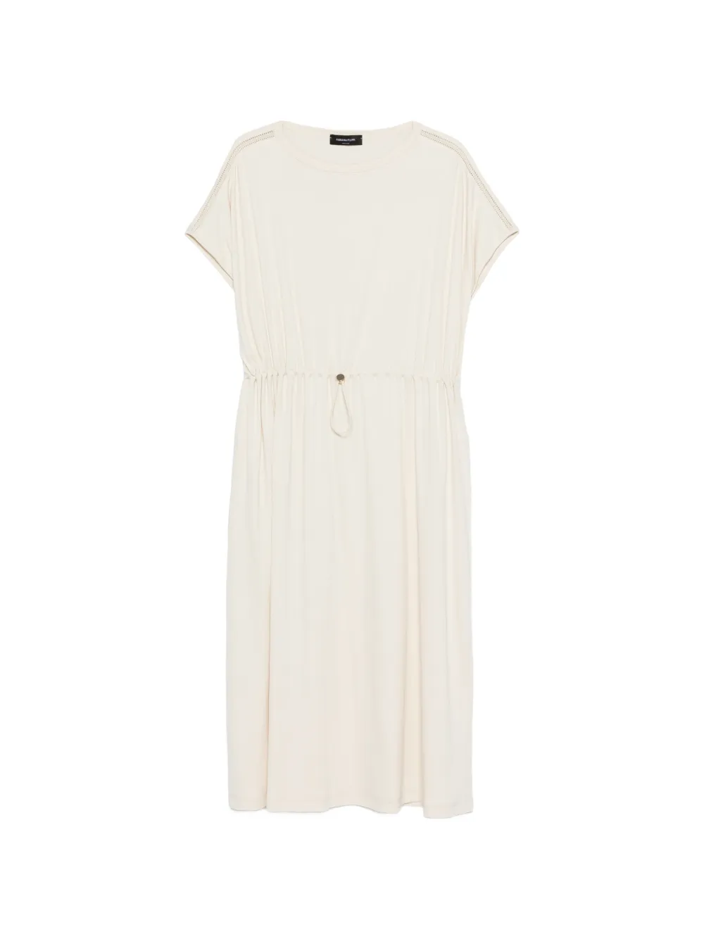 Fabiana Filippi drawstring-waist midi dress - Toni neutri
