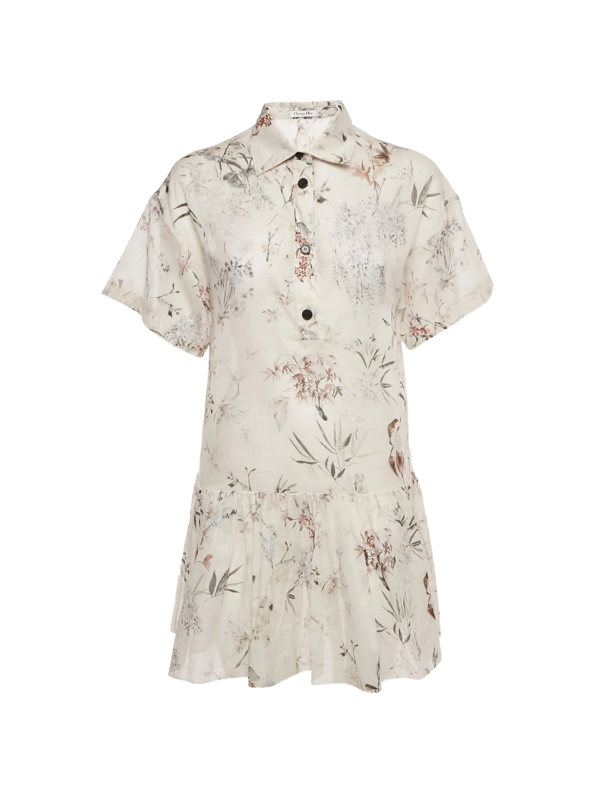 Christian Dior Pre-Owned print cotton mini dress