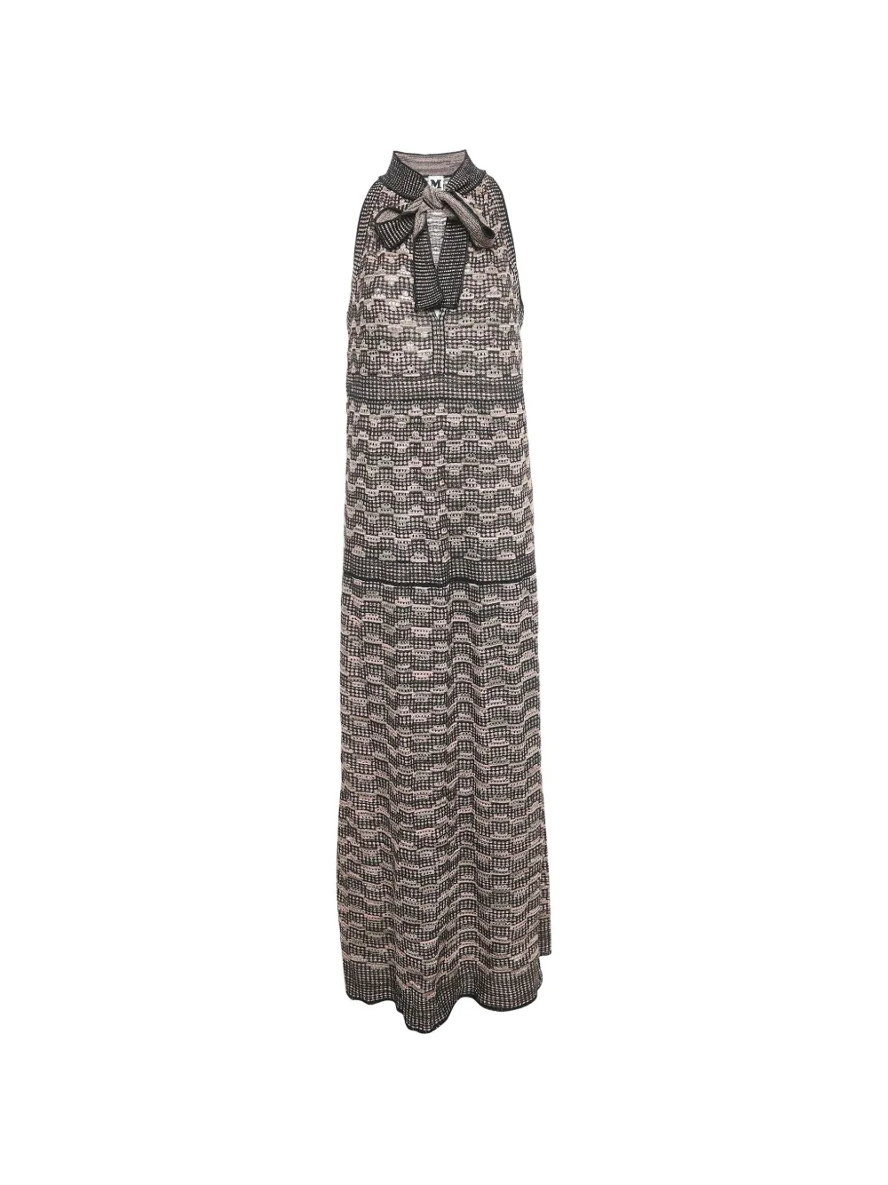 Missoni Pre-Owned knit tie-neck dress - Nero