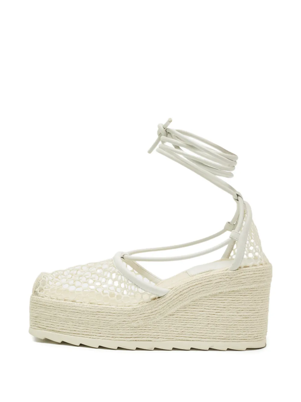 Bottega Veneta Pre-Owned mesh leather sandals - Weiß