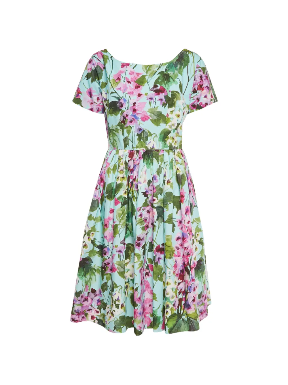 Dolce & Gabbana Pre-Owned Abito midi a fiori - Blu