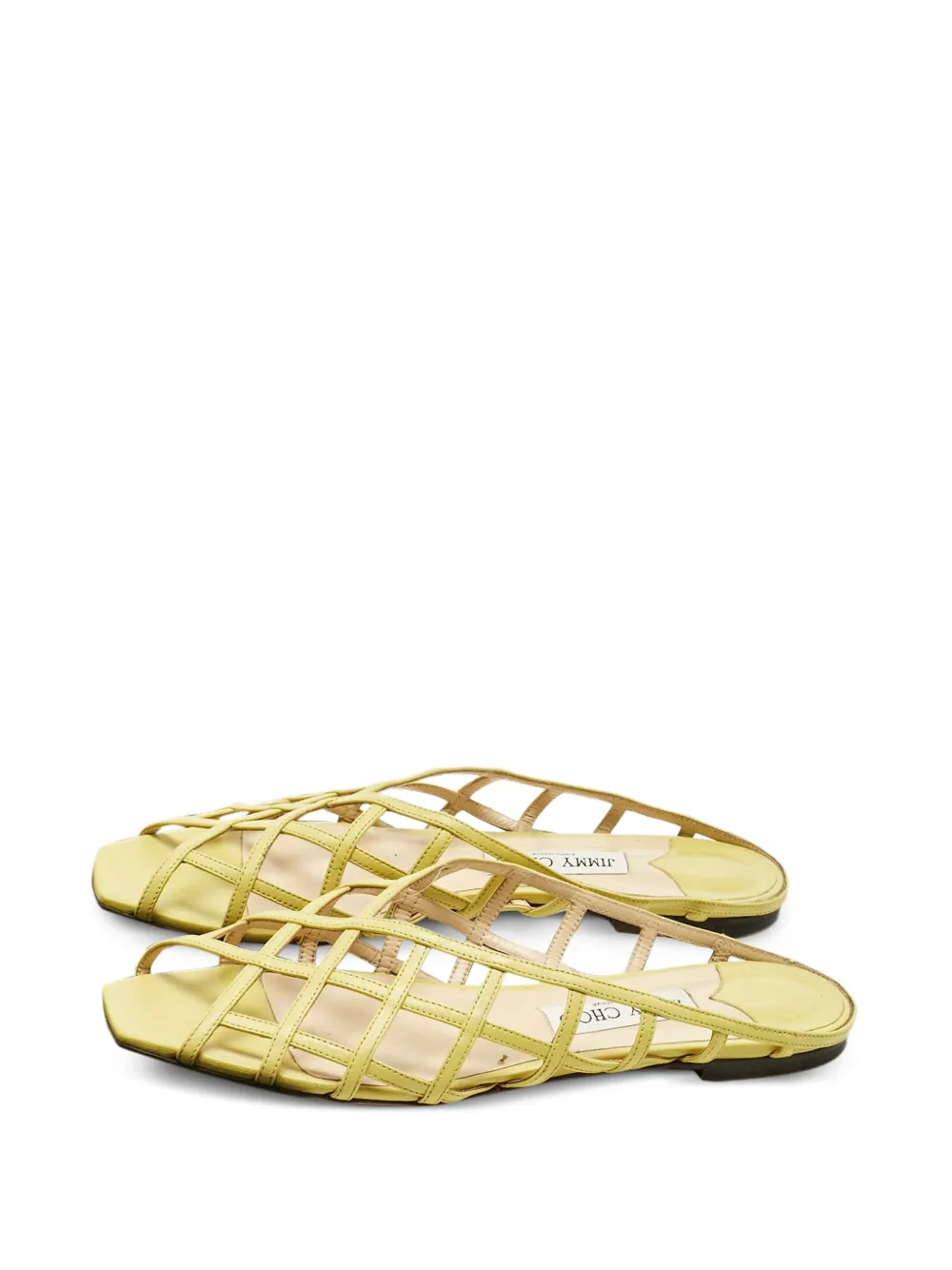 Jimmy Choo Pre-Owned leather sandals - Verde