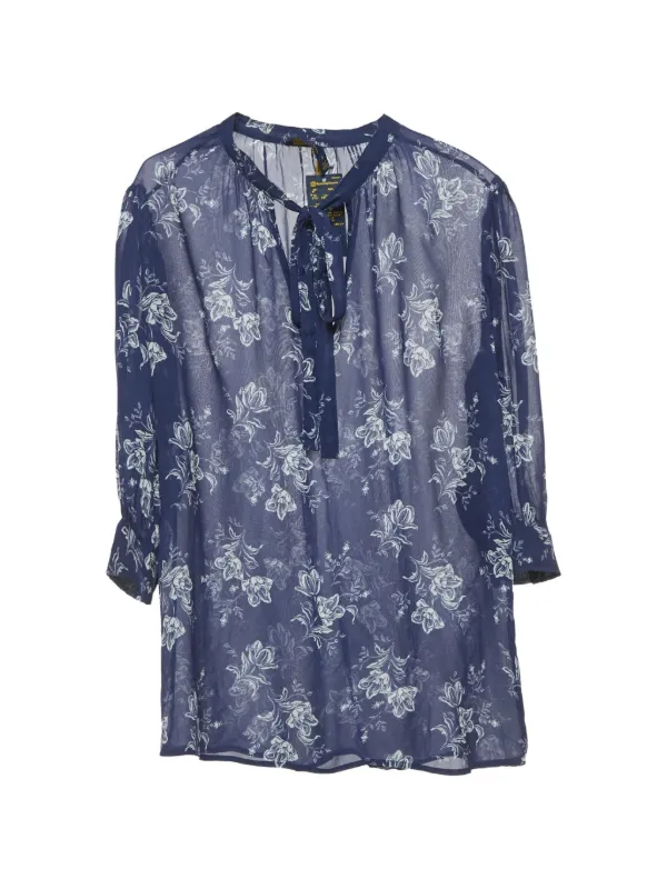 Polo Ralph Lauren Vintage シフォンフローラル プリントトップ 
