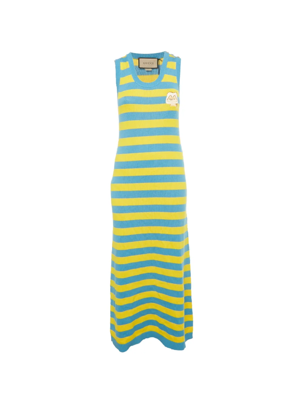 Gucci Pre-Owned striped midi dress - Giallo
