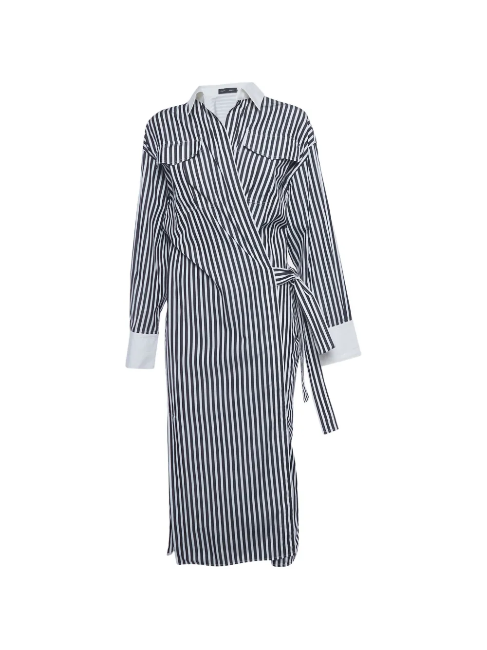 Proenza Schouler stripe-pattern dress - Bianco