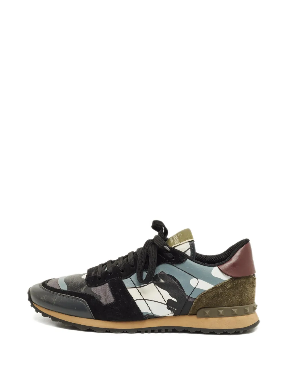 Valentino Garavani Pre-Owned Rockrunner Sneakers mit Camouflagemuster - Schwarz