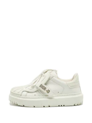Christian Dior Pre-Owned White lace-up Sneakers | White | FARFETCH AE