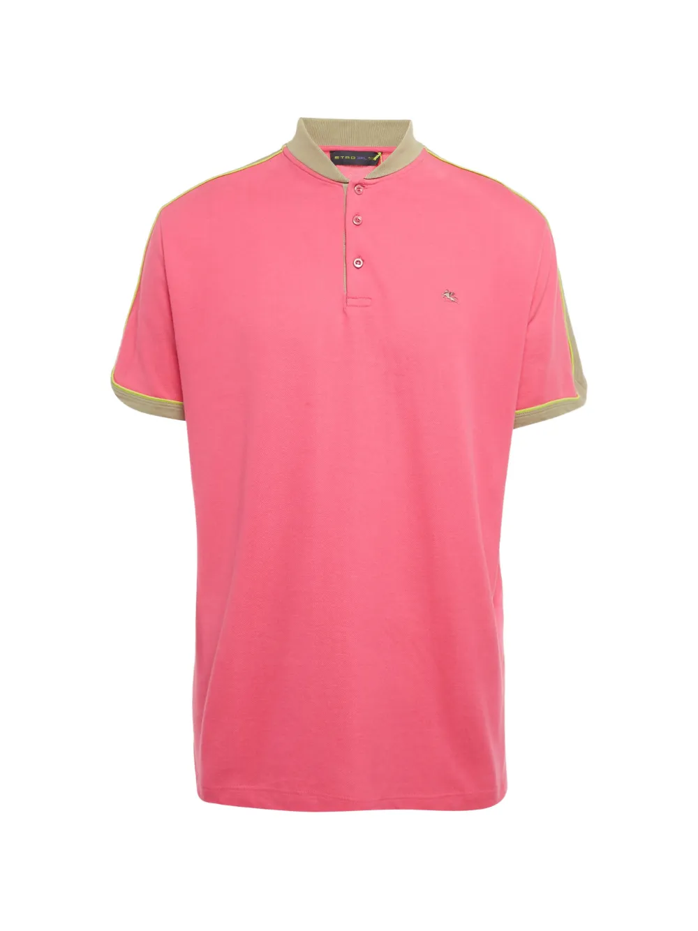 Etro Pre-Owned cotton logo polo shirt - Rosa