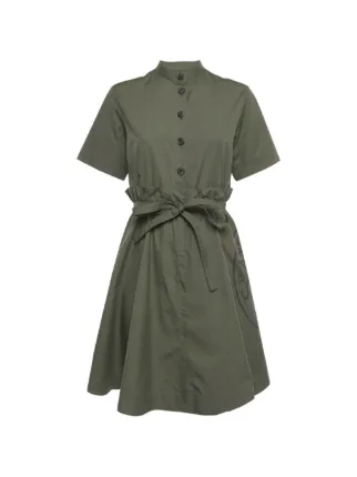 Christian Dior Pre-Owned Button Mini Dress | Green | FARFETCH IE Christian Dior Pre-Owned Button Mini Dress | Green | FARFETCH IE