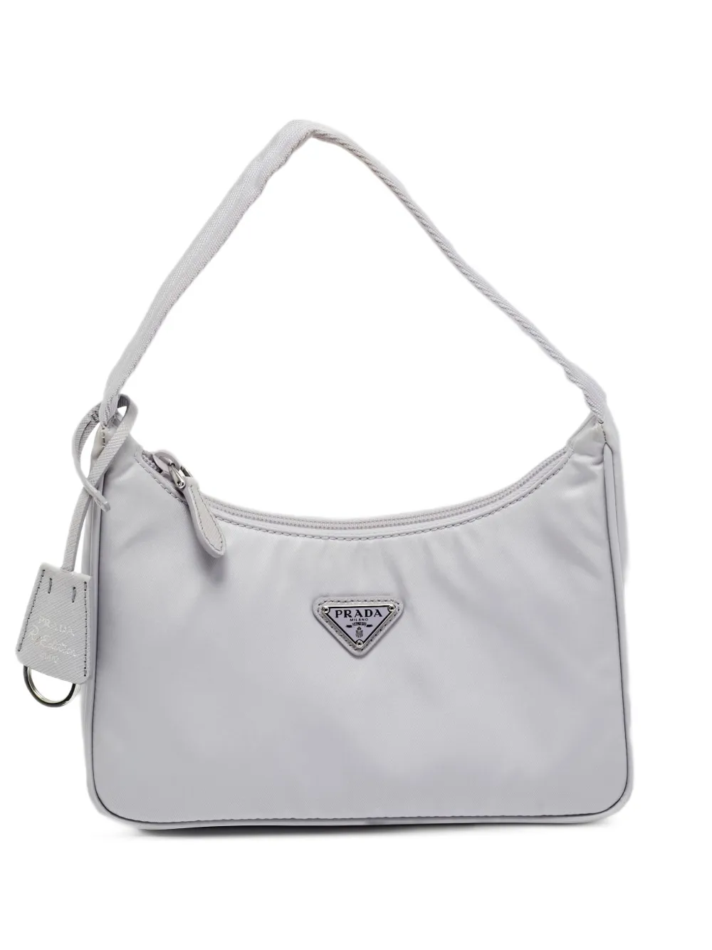 Prada Pre-Owned 2000s logo-plaque shoulder bag - Grigio