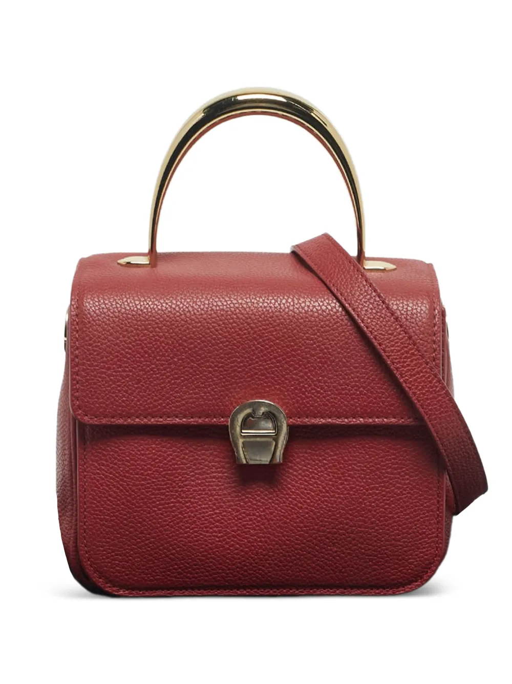 Aigner Vintage Genoveva leather tote bag - Rosso
