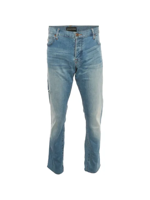 Emporio Armani Pre-Owned distressed jeans