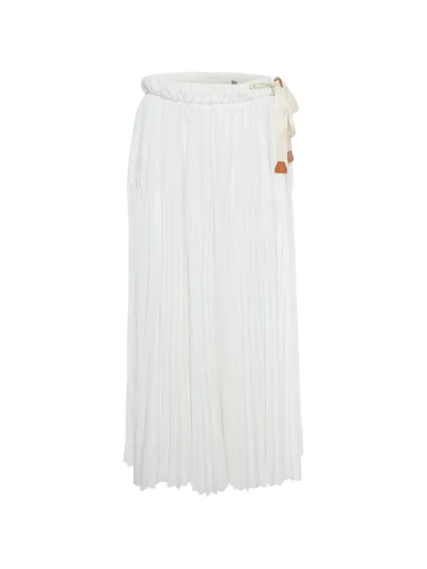 Prada Pre-Owned pleated midi skirt