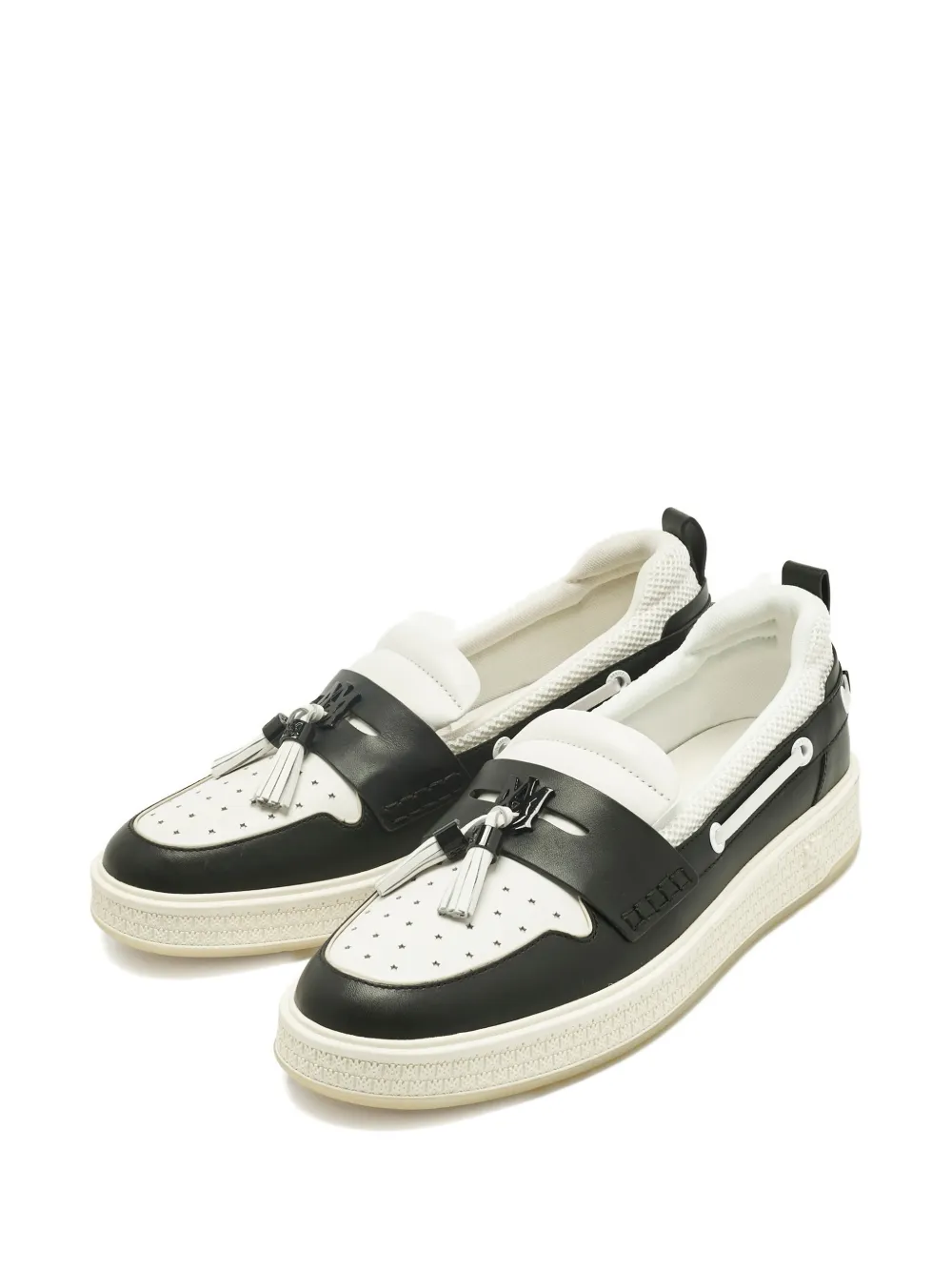AMIRI MA1 tassel-detail leather loafers - Bianco