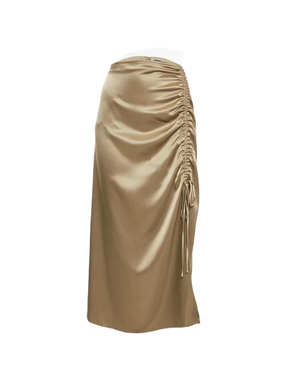 Polo Ralph Lauren Ruched satin skirt - Marrone