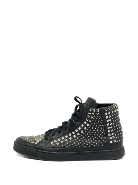 Gucci Pre-Owned studded leather high-top sneakers