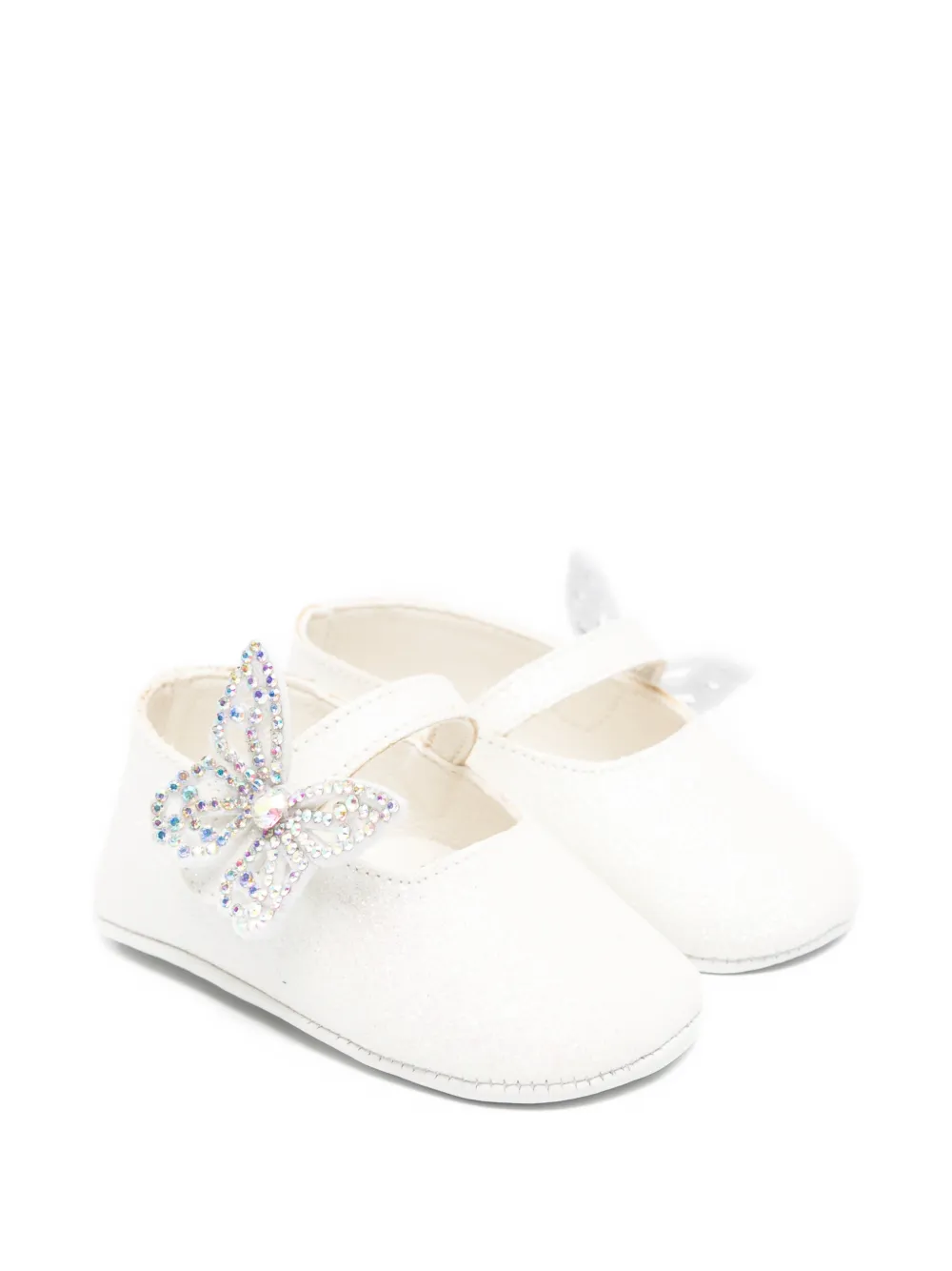 BabyWalker butterfly-embellished ballerinas Wit