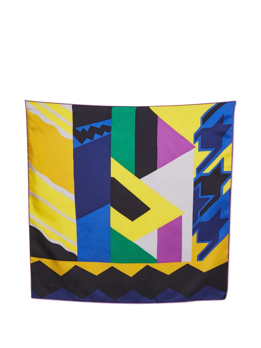 Christian Dior Pre-Owned printed scarf - Giallo