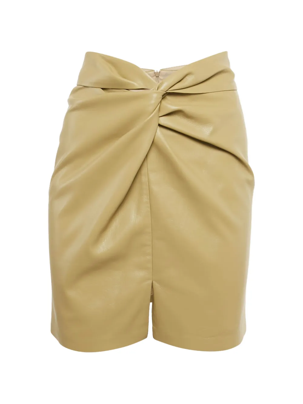 Nanushka leather knot skirt - Toni neutri