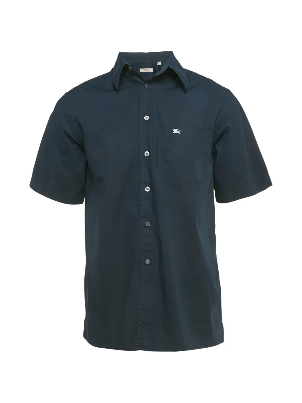 Burberry Pre-Owned logo-embroidered shirt - Blu