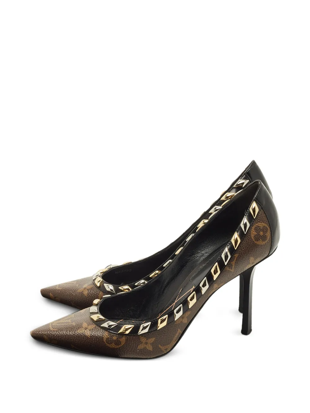 Louis Vuitton Pre-Owned stud-embellishment pumps - Marrone