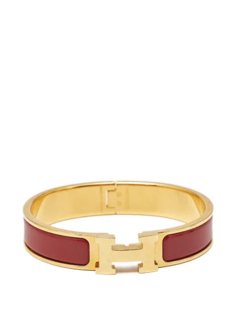 Hermès Pre-Owned logo-plaque bracelet