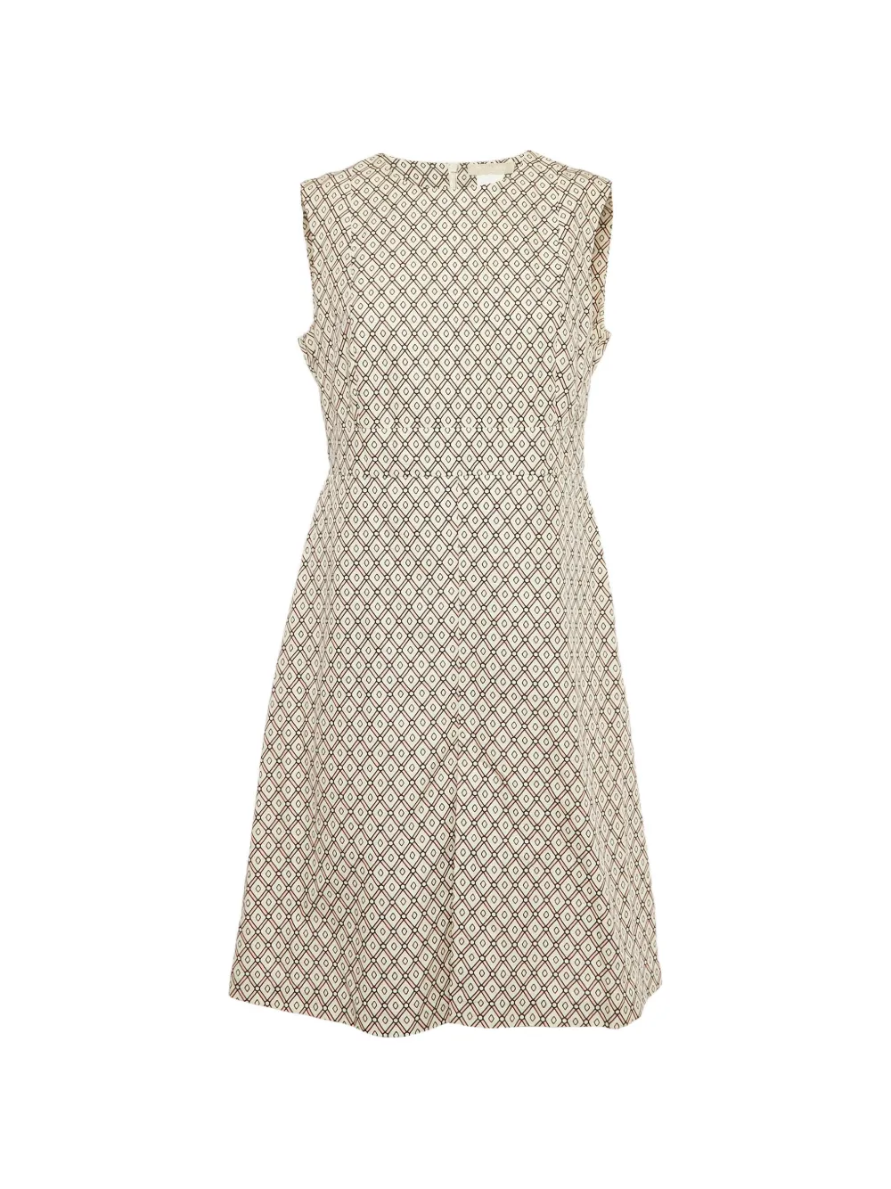'S Max Mara cotton printed mini dress - Toni neutri